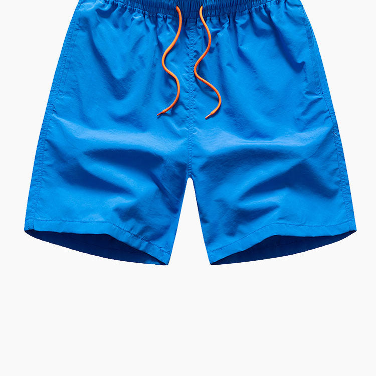 Men's Block Stripe Print Shirt & Swim Shorts Set