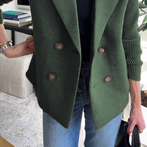 : TASHA CASUAL BLAZER COAT in Green van Paper Favor