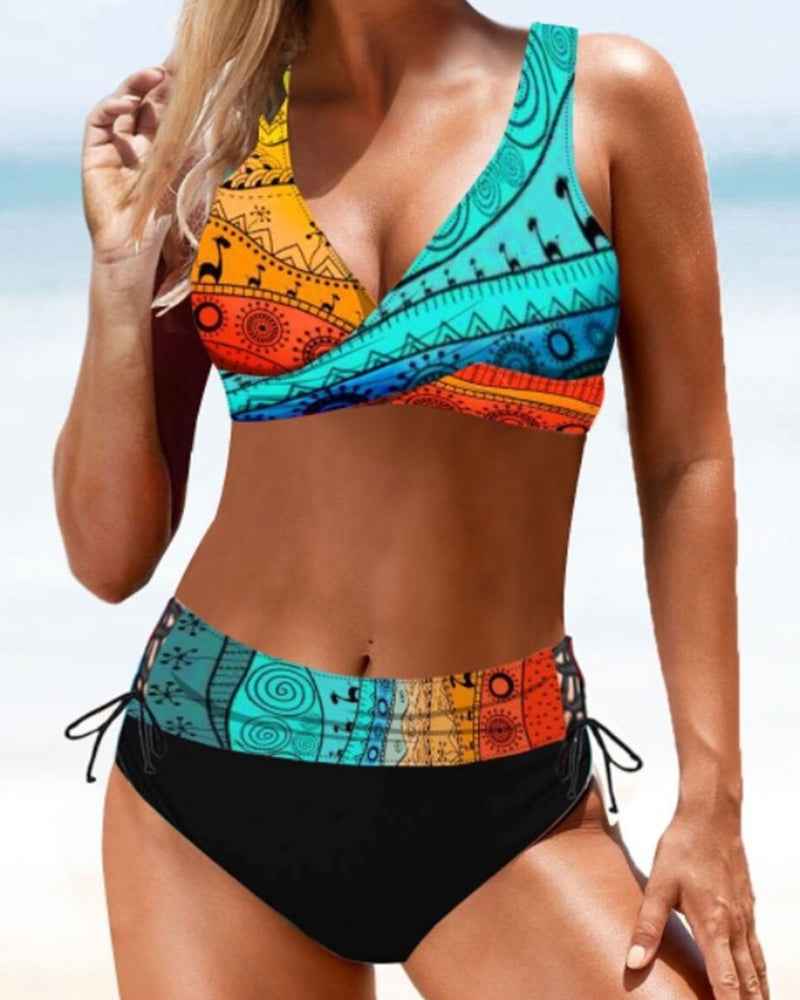 Eva - Fröhlicher farbiger Bikini