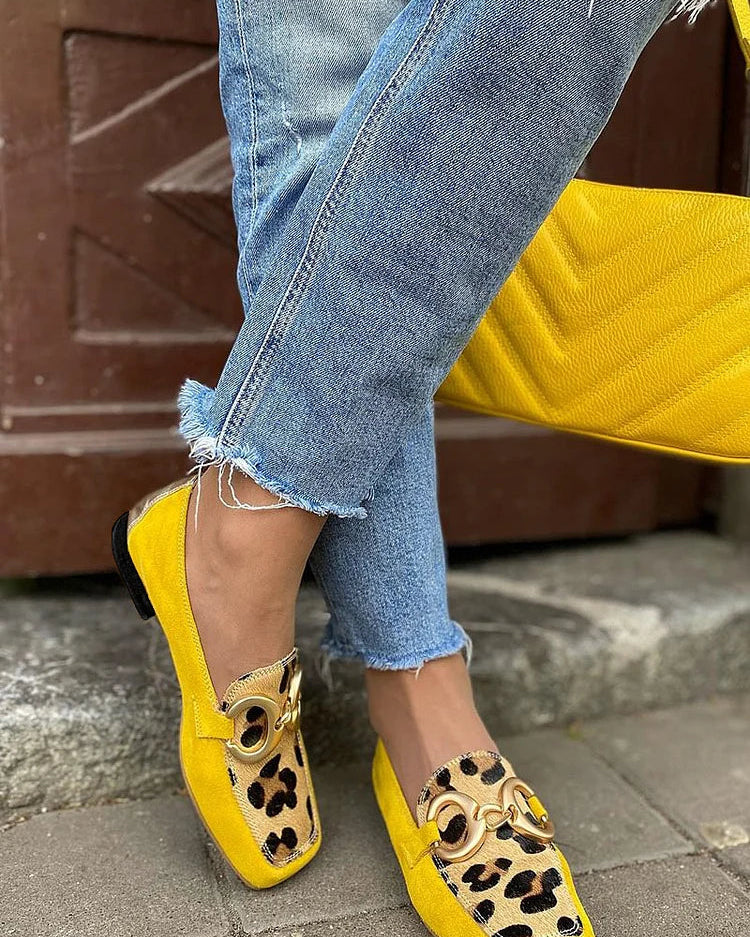 3 : STELLE - Animal Print Loafers in van Paper Favor