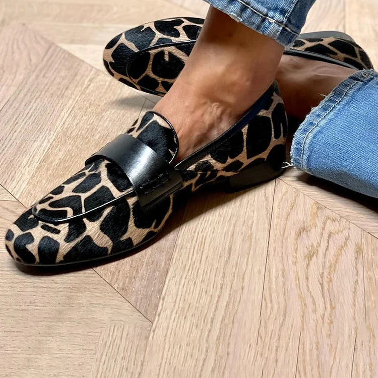 Women's ANIMAL PRINT LOAFER WITH ELEGANT DETAIL