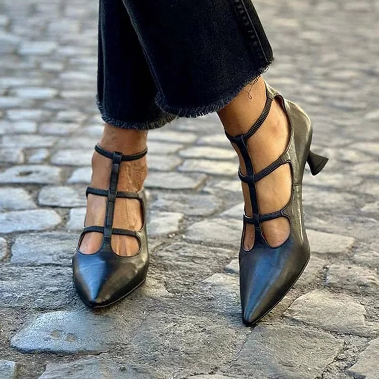 Women's ELEGANT PUMPS WITH STRAPS
