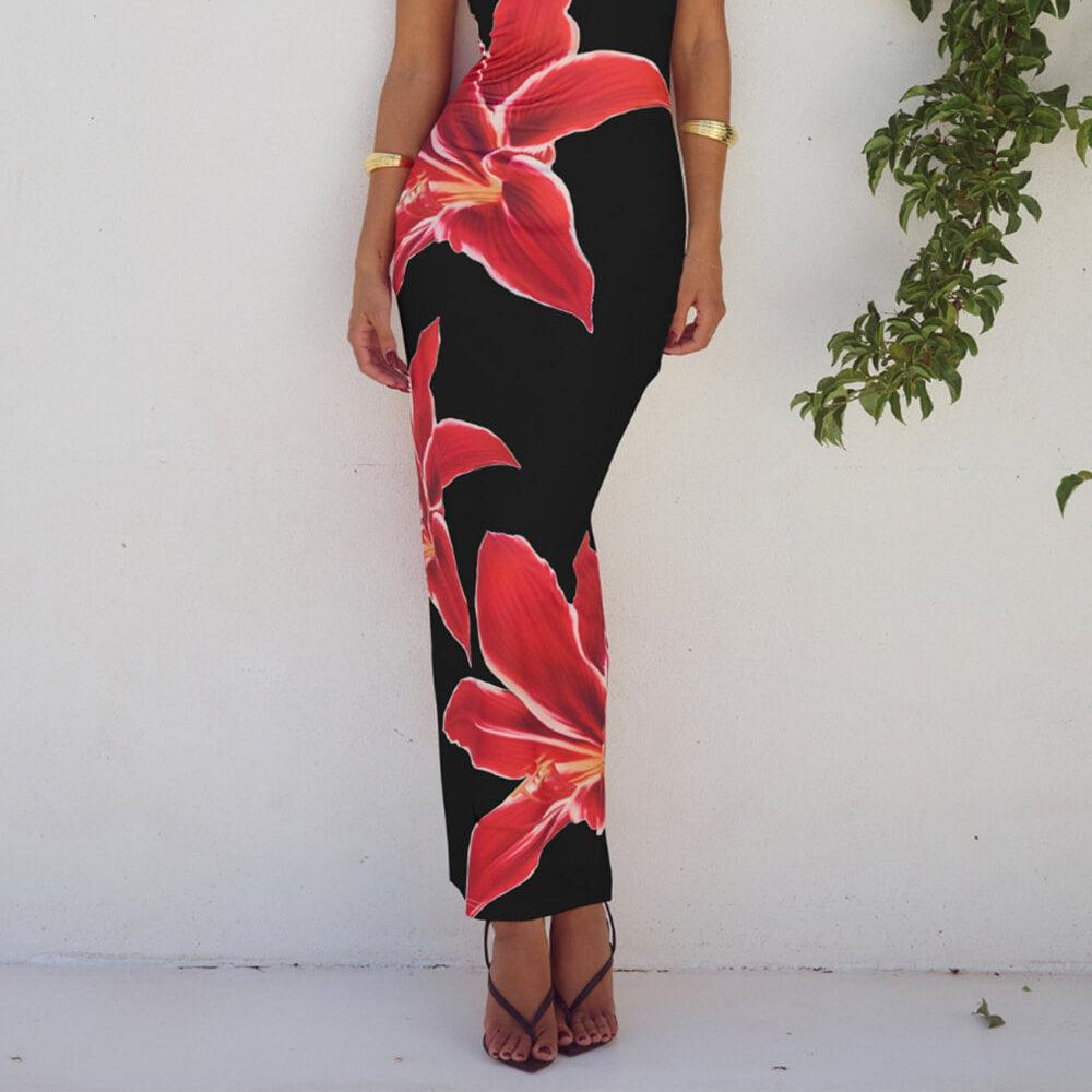 Women's Unforgettable Abstract Floral Maxi
