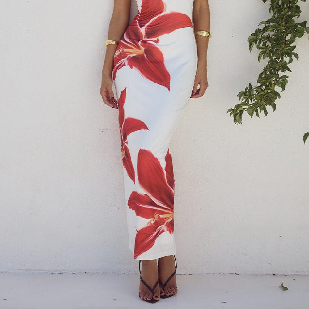 Women's Unforgettable Abstract Floral Maxi