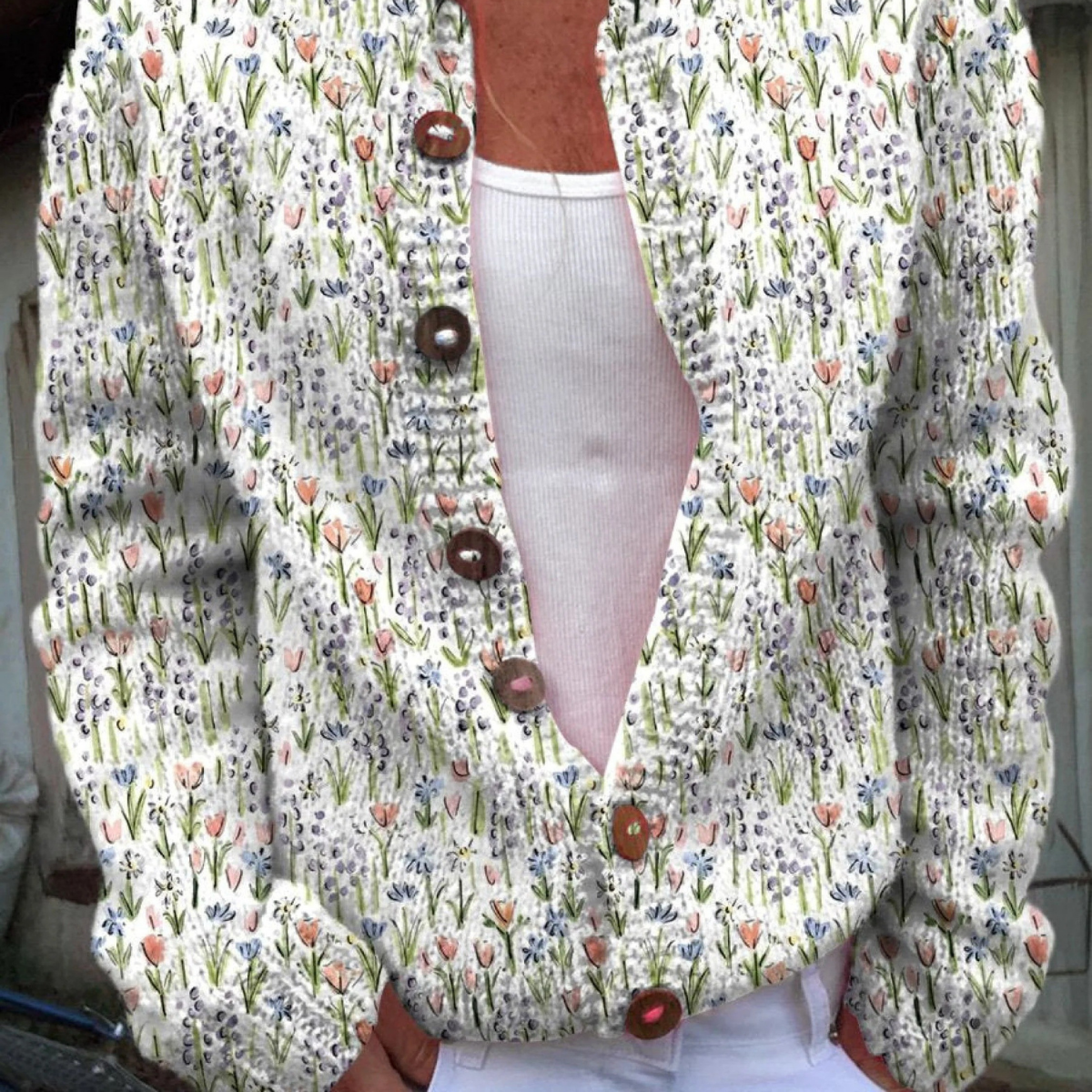 Soraya | Women's Vintage Knit Cardigan Sweater — Cozy, Retro-Chic Knitwear