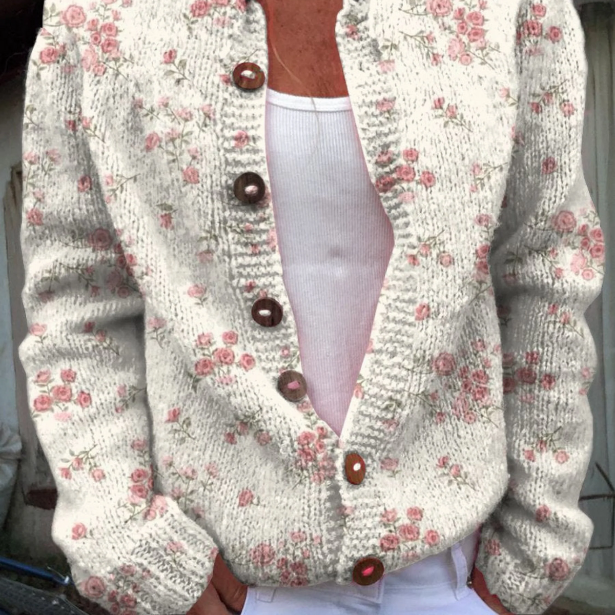 Women’s Vintage Knit Cardigan Sweater – Timeless, Cozy Knitwear for Everyday Style