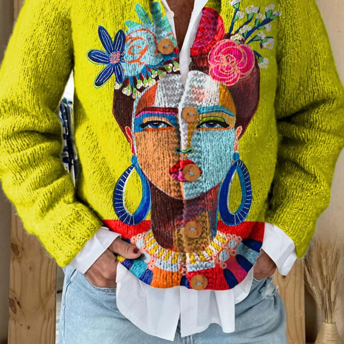 Serenya | Women's Vintage Knit Cardigan – Cozy, Timeless Style