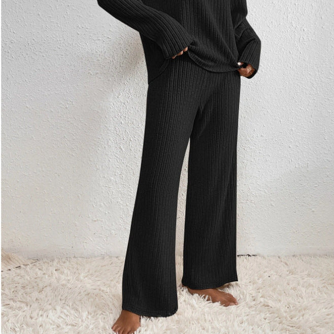 Clothing > Sets : Luna | Knit Co-Ord Set in Black van DUUWE