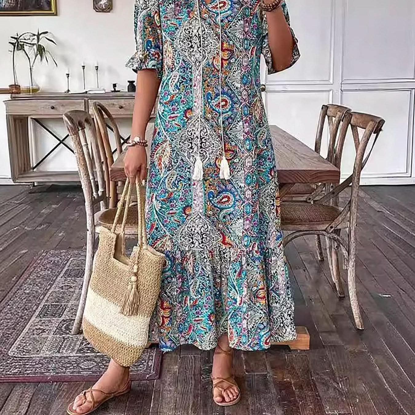 Women's Boho Grace Dress — Effortless Bohemian Chic
