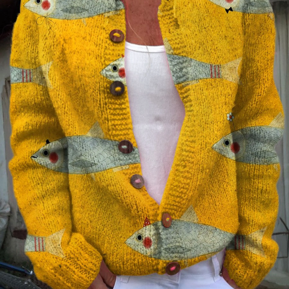 Evalisse | Women’s Vintage Knit Cardigan Sweater — Timeless Style and Cozy Warmth