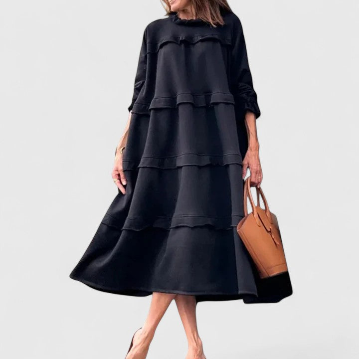Women's Elegant Midi Dress for Timeless Sophistication