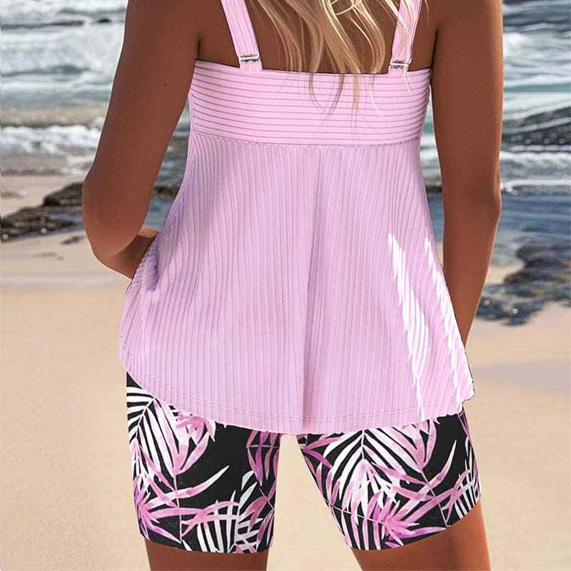 Muse® Farbenfrohes Tankini-Set – lebhaftes, auffälliges zweiteiliges Badeoutfit