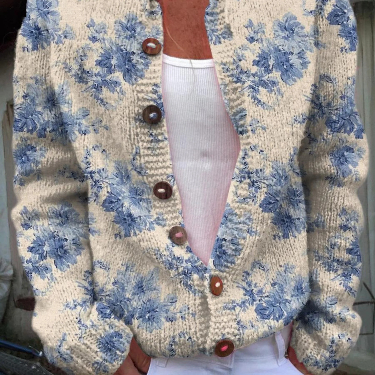 Renaya | Women’s Vintage Knit Cardigan Sweater - Timeless Style, Cozy Comfort