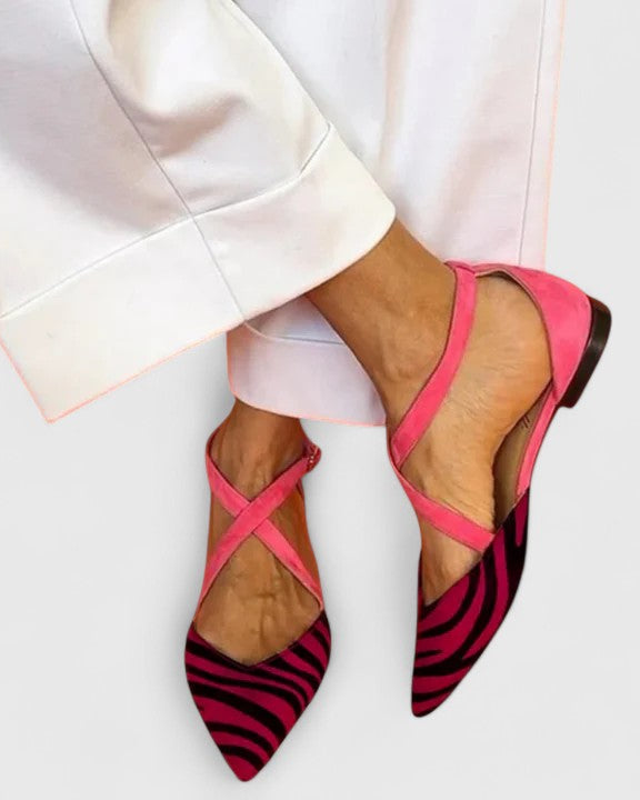 Shoes > Sandals : Tymia | Elegant Sandals in Dark Pink van Paper Favor