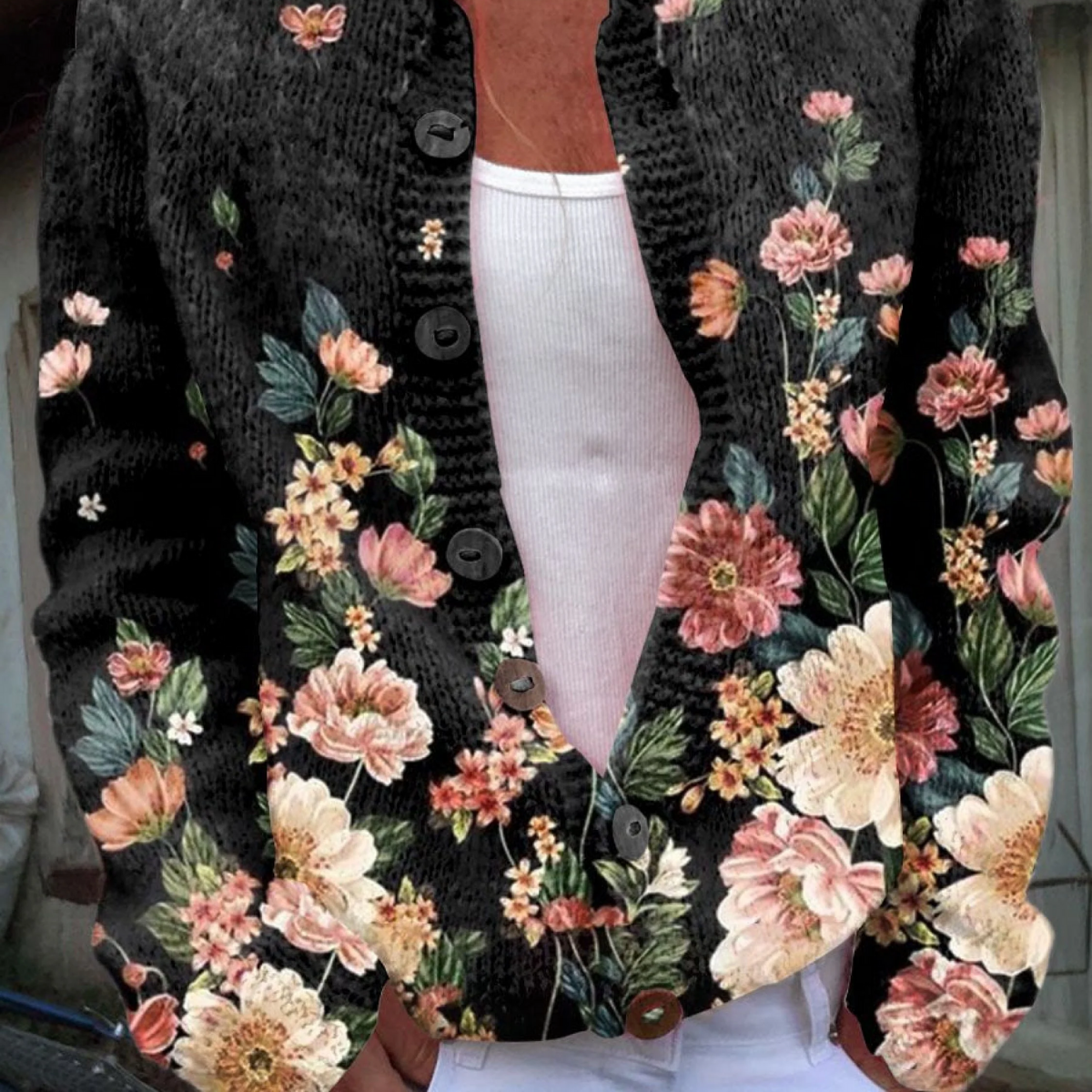 Elara | Women’s Vintage Cardigan Sweater – Cozy, Timeless Knitwear for Everyday Style