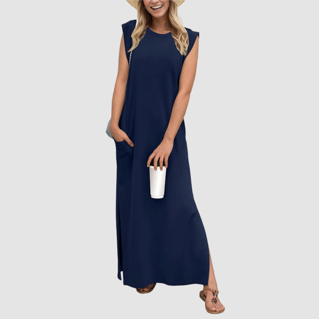 Women's Elegant Maxi Dress - Timeless Glamour in a Flowing Silhouette