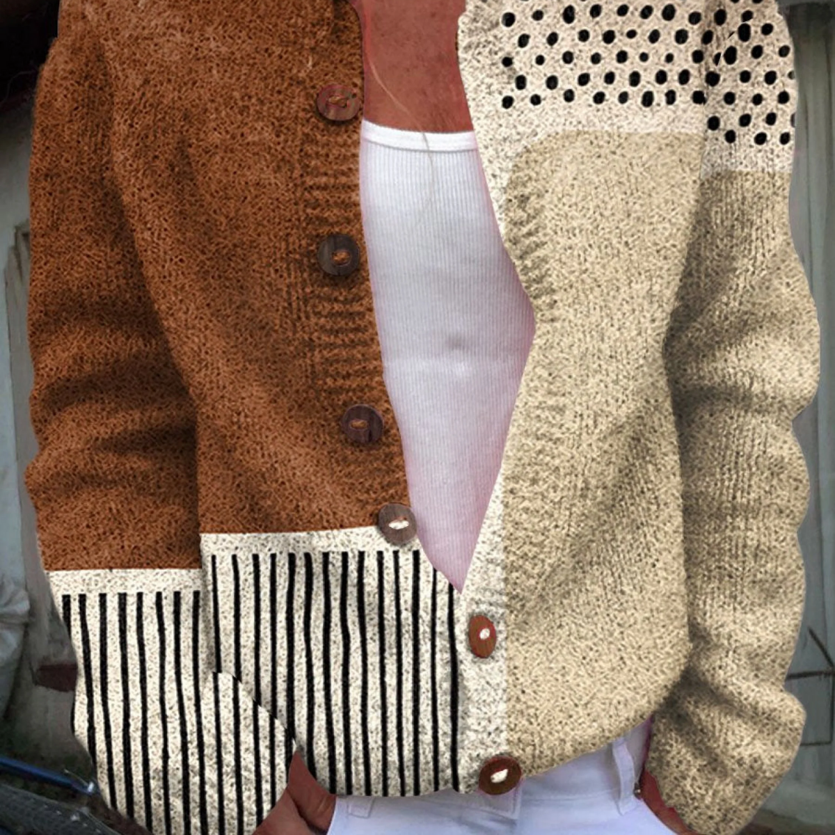 Alviera | Women’s Vintage Knit Cardigan Sweater – Timeless Cozy Knitwear