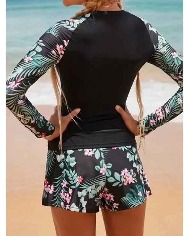 Noa Langarm-Zweiteiliger Surf-Badeanzug – Sonnenschutz, flexibel, wellenbereit