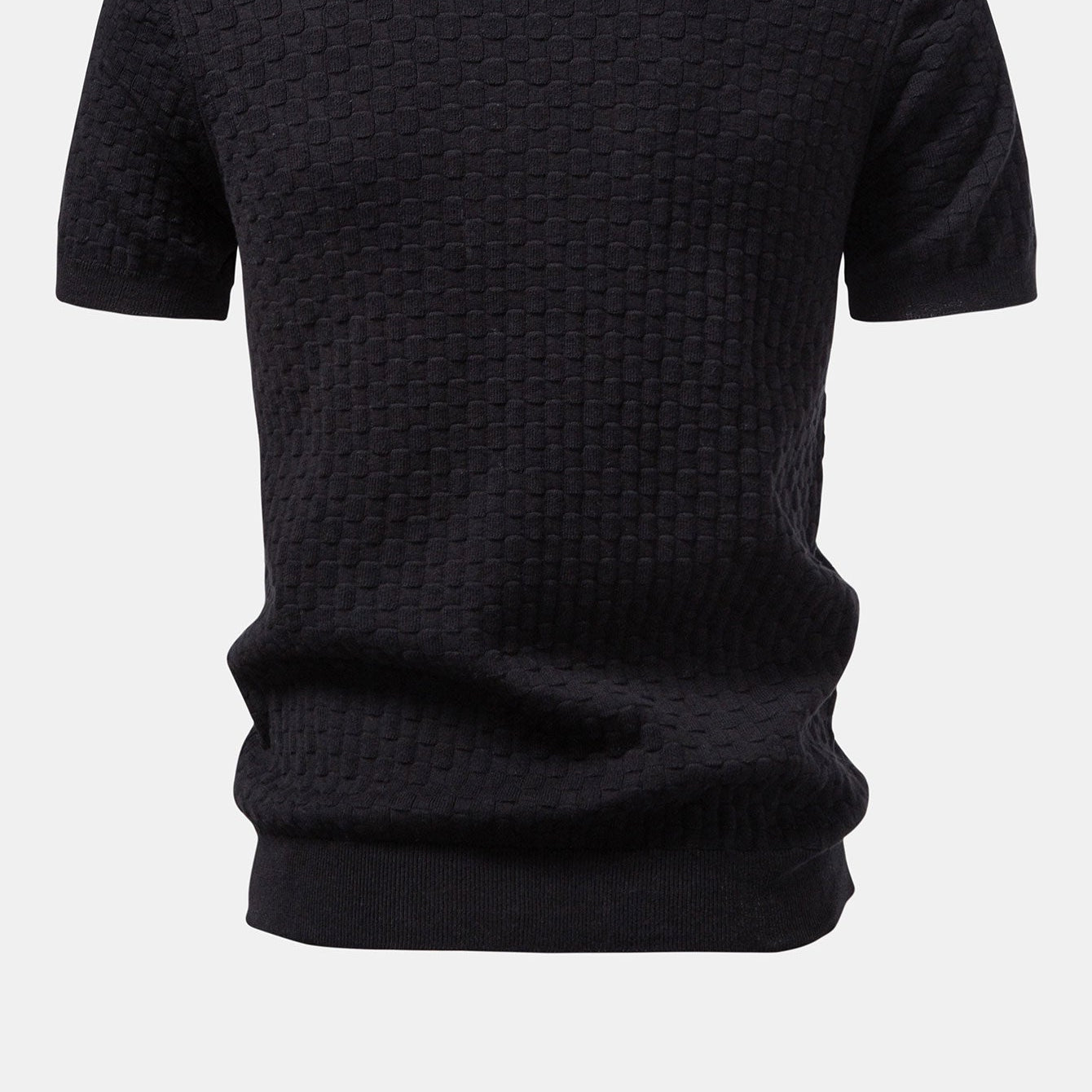 Checkerboard Collar Men's Shirt