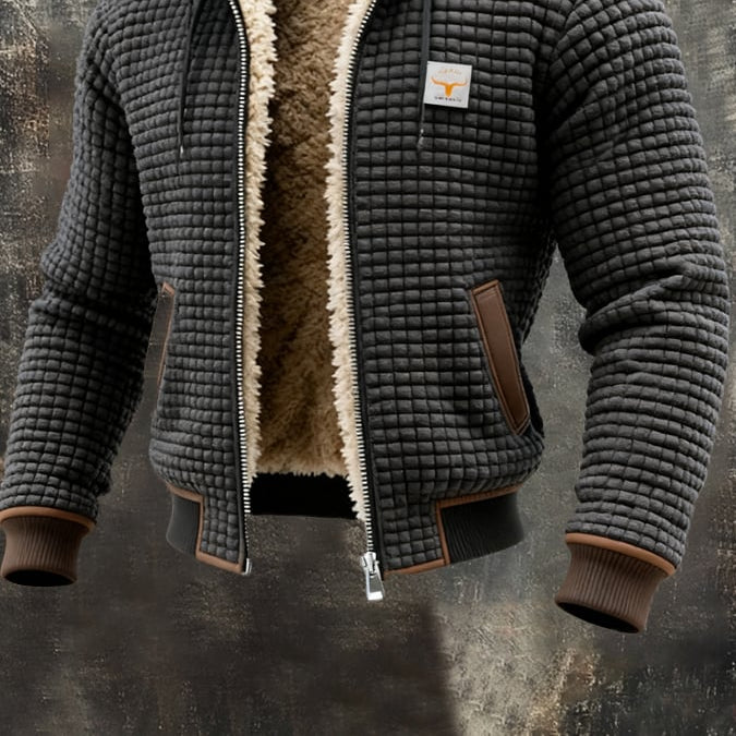 Fleece Jacket : Hayden Thermal-Impact Fleece Jacket – Warmth & Lightweight Comfort for Cold Days in Grey van Paper Favor