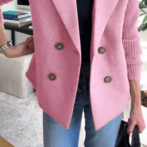 : TASHA CASUAL BLAZER COAT in Pink van Paper Favor