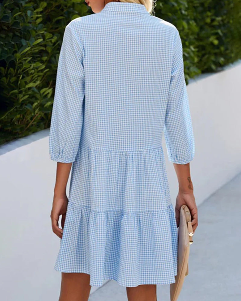 Dress : LILY | Shirt Dress in van Paper Favor