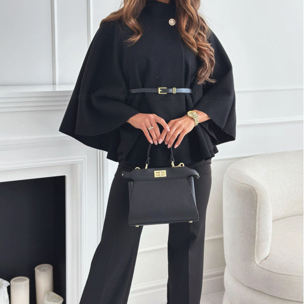 Lea | Chic Belted Butterfly-Sleeve Jacket