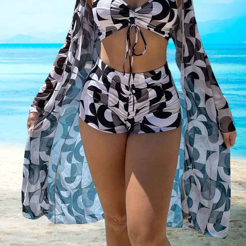 Muse® | 3-teiliges bedrucktes Bikini-Set