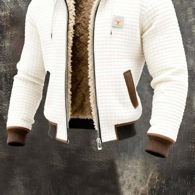 Fleece Jacket : Hayden Thermal-Impact Fleece Jacket – Warmth & Lightweight Comfort for Cold Days in White van Paper Favor