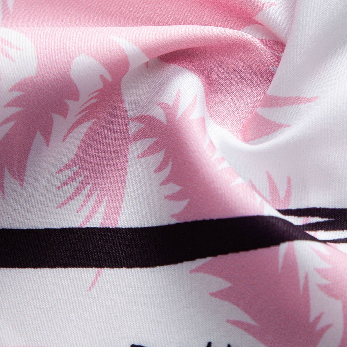 Men's Fit Palm Tree Print Tee & Matching Palm Tree Print Swim Shorts