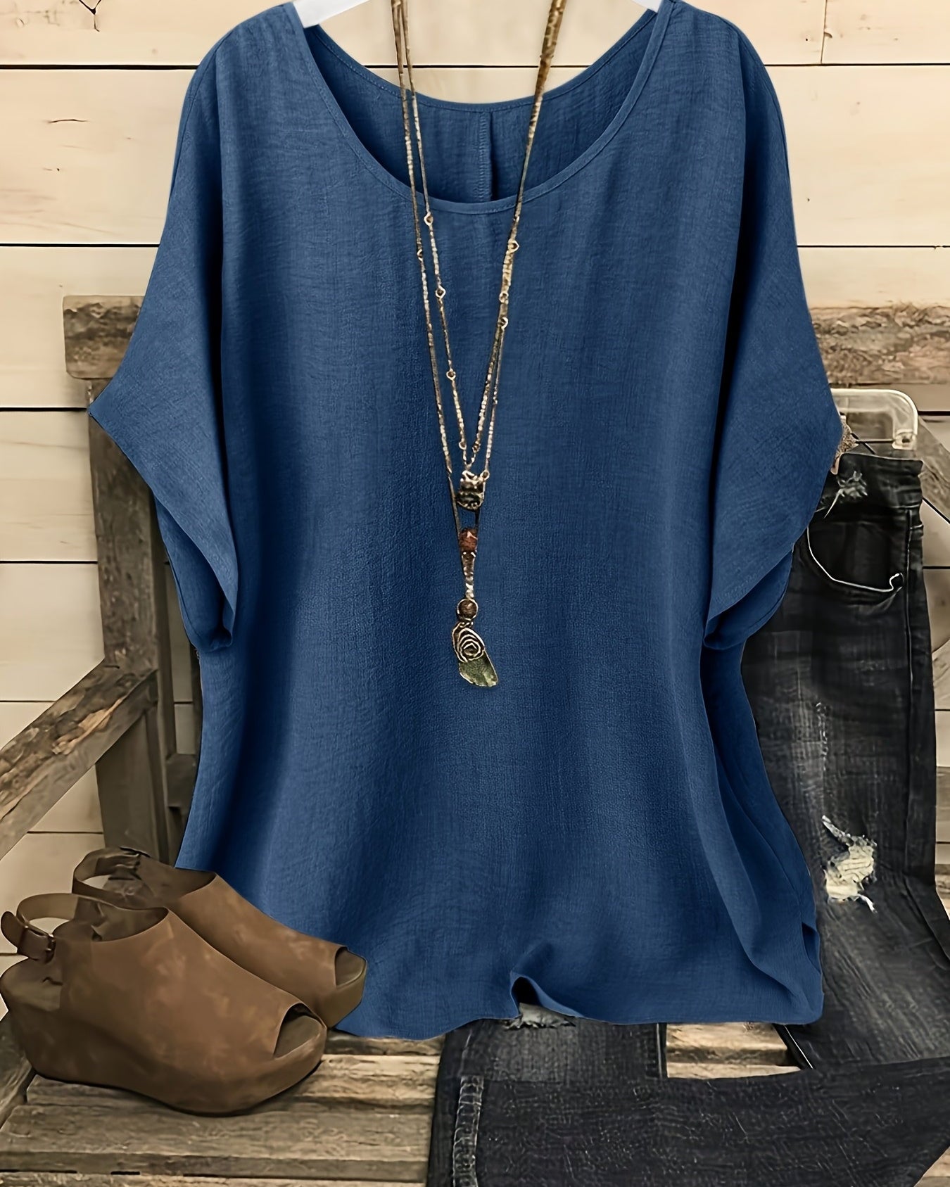 Clothing > Blouses : Sienna™ | Effortless Summer Top in van Paper Favor