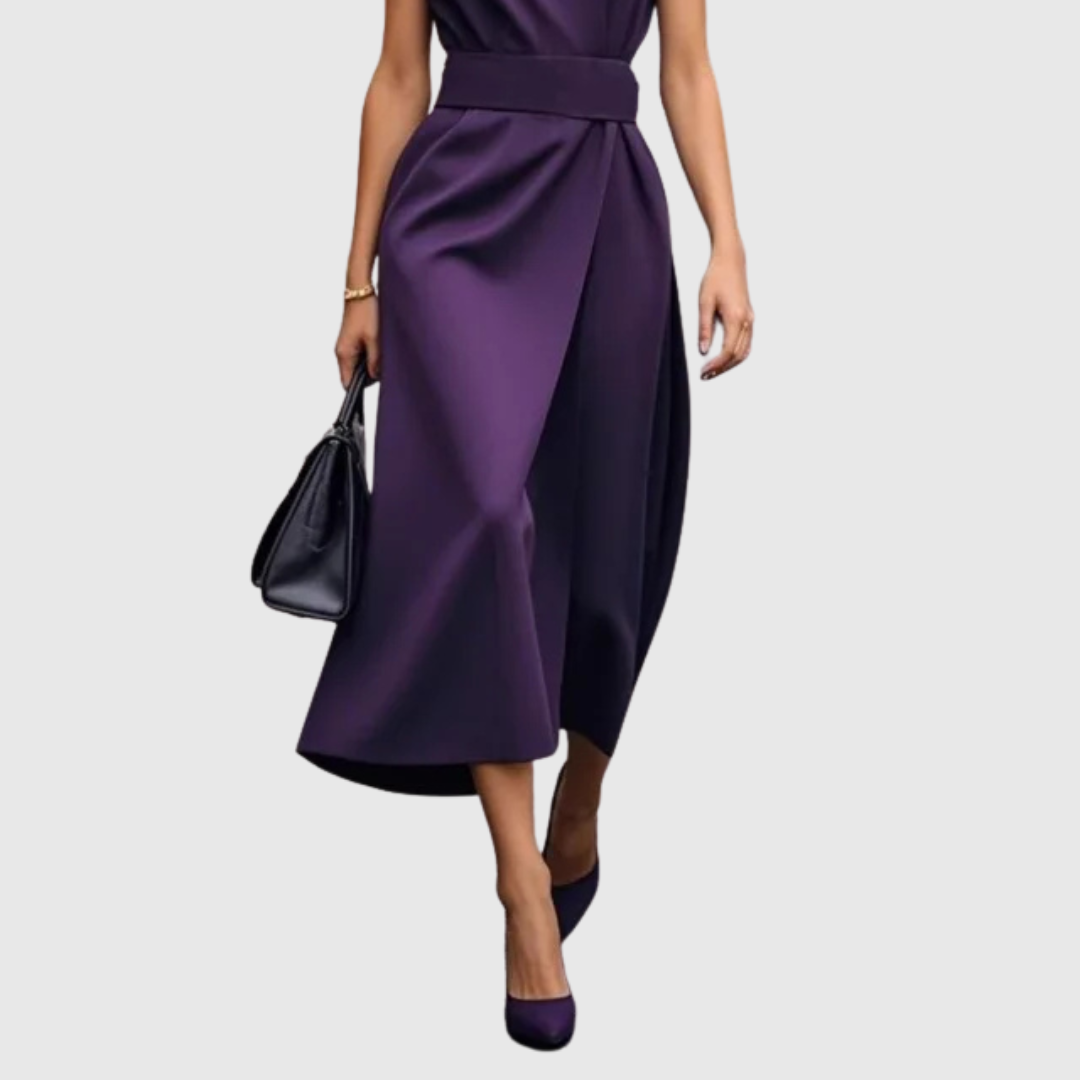 Women's Timeless, Elegant Round-Neck Dress
