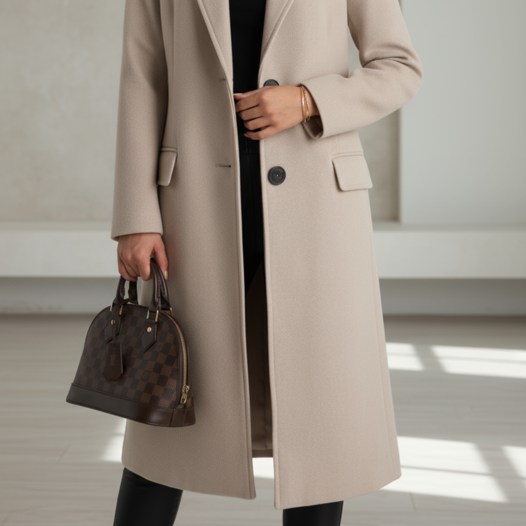 Judith | Luxurious Long Wool Coat for Timeless Elegance