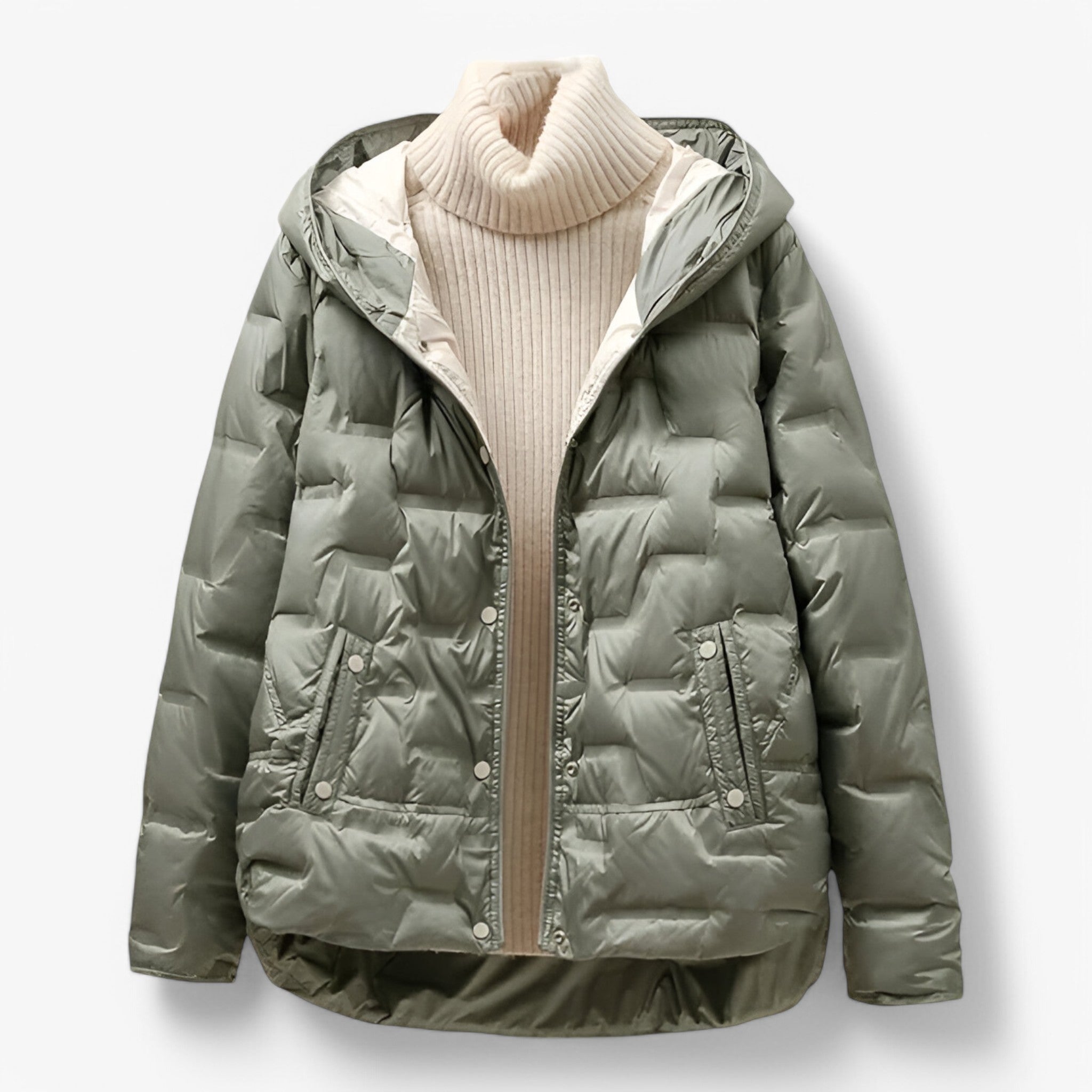 Women's Hooded jacket: soft and insulated, warm and comfortable