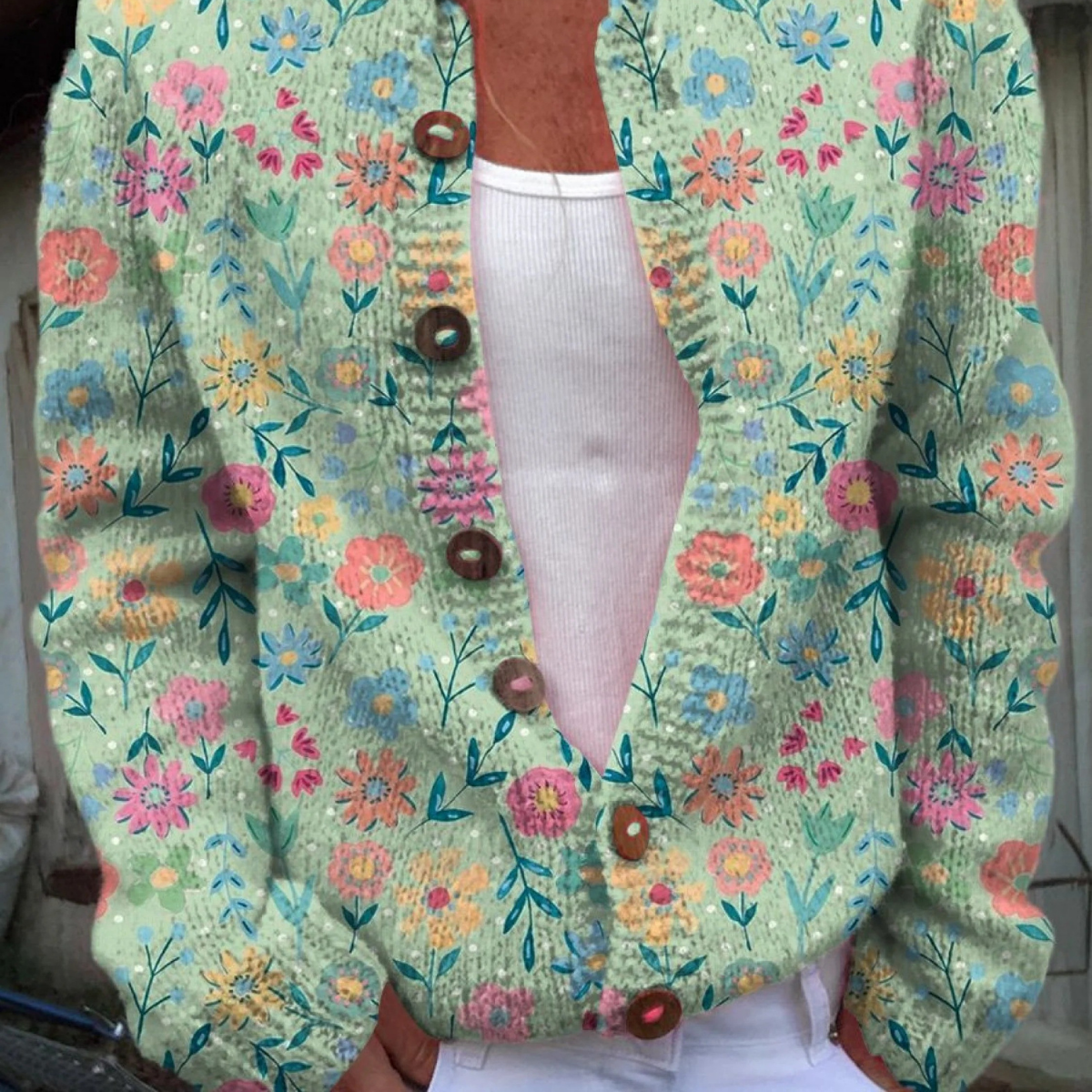 Marisol | Women’s Vintage Cardigan Sweater – Timeless Cozy Knit