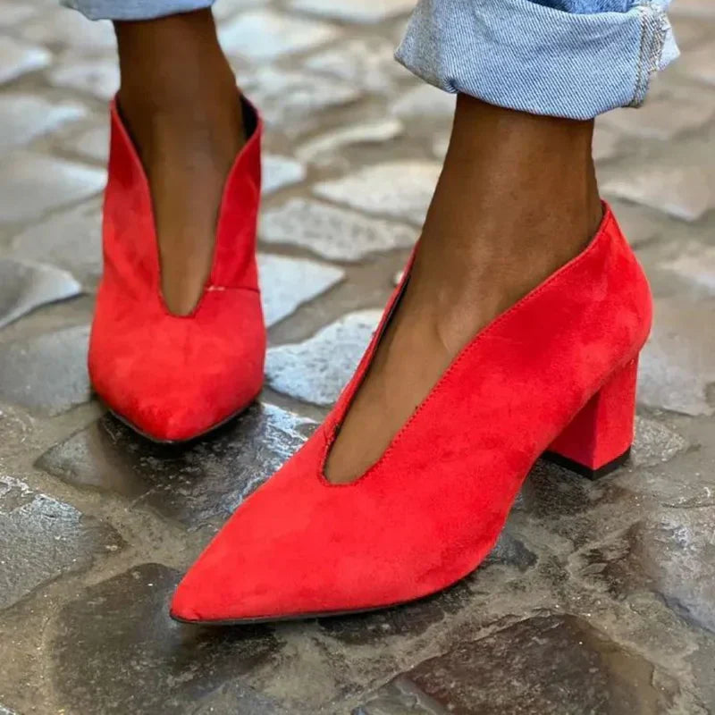 Women's ELEGANT BLOCK HEEL PUMPS