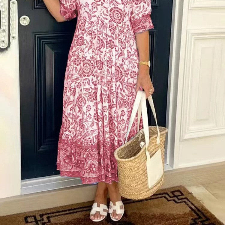 Keisha | Graceful V-Neck Floral
