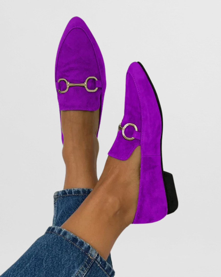 : Hyelianne - Comfortable Loafers in Lilac van Paper Favor