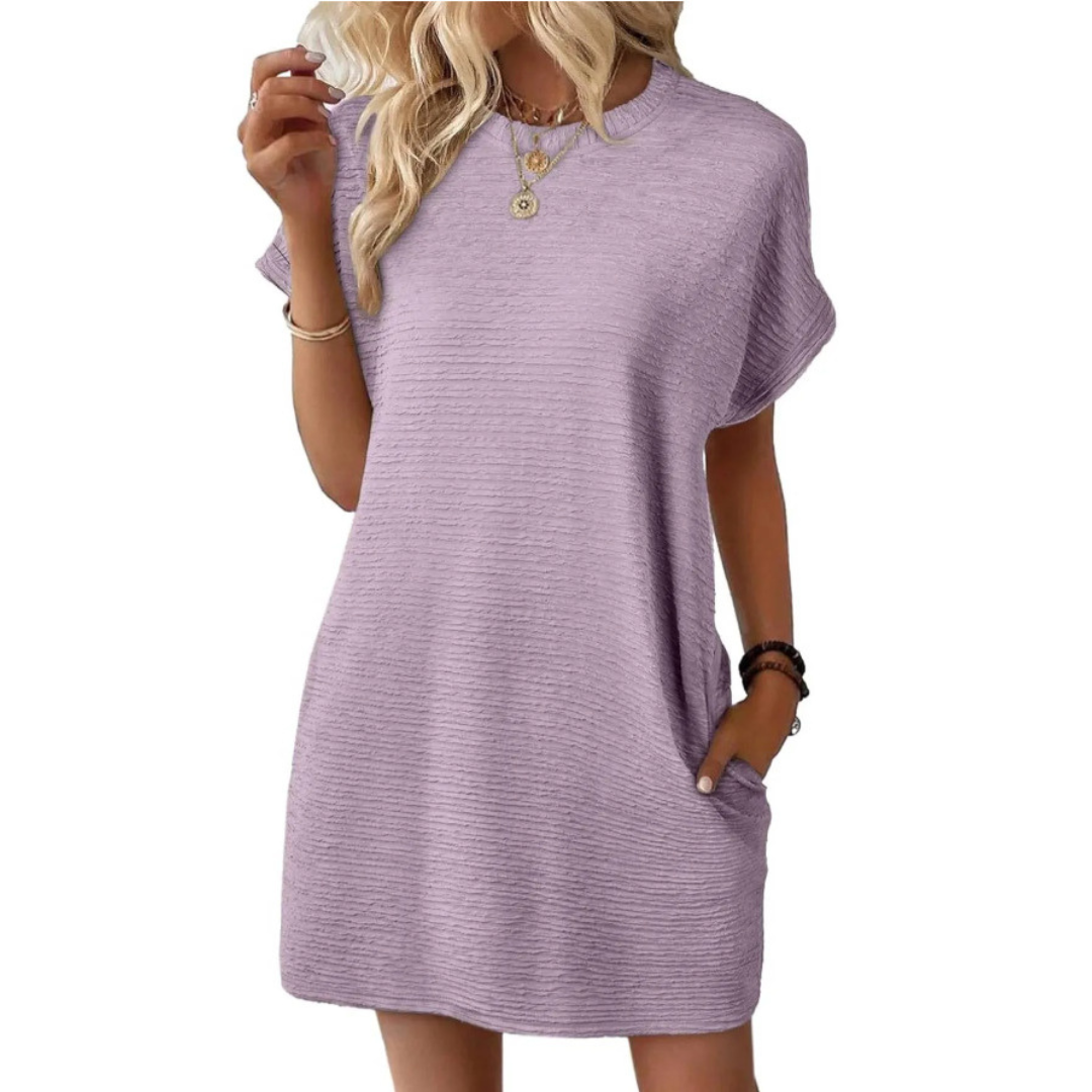 Liora | Casual Round Neck Dress