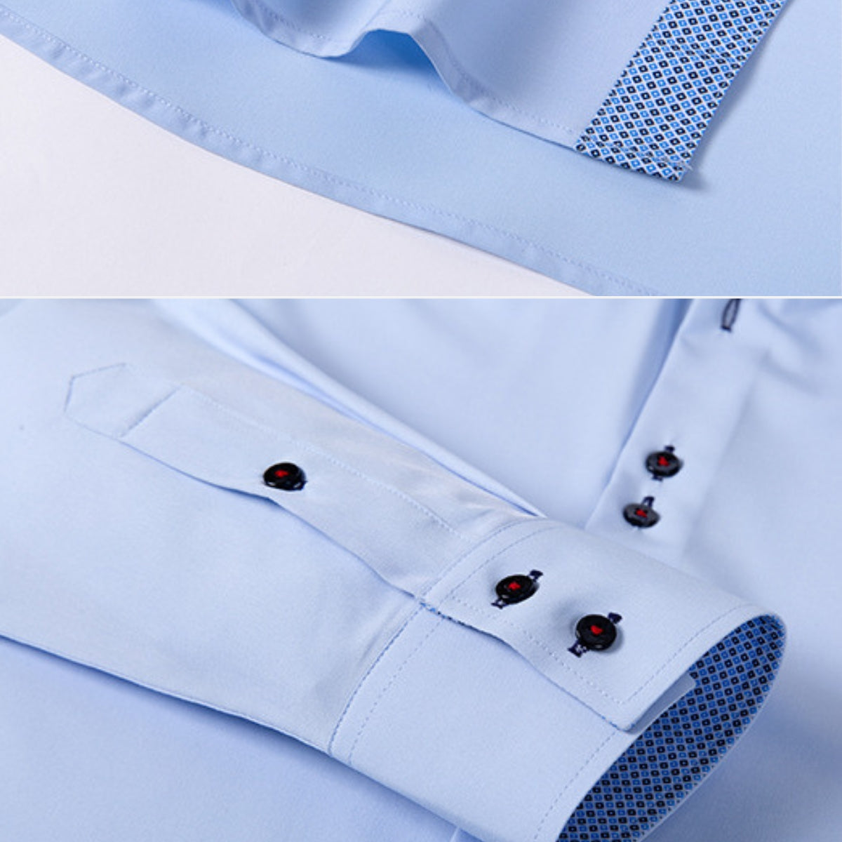 Men's Match Four-Way Stretch Shirt with Bold Contrast Panels