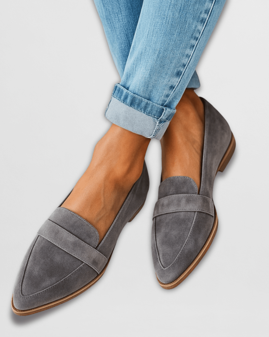 : Helen - Soft Loafers in Gray van Paper Favor