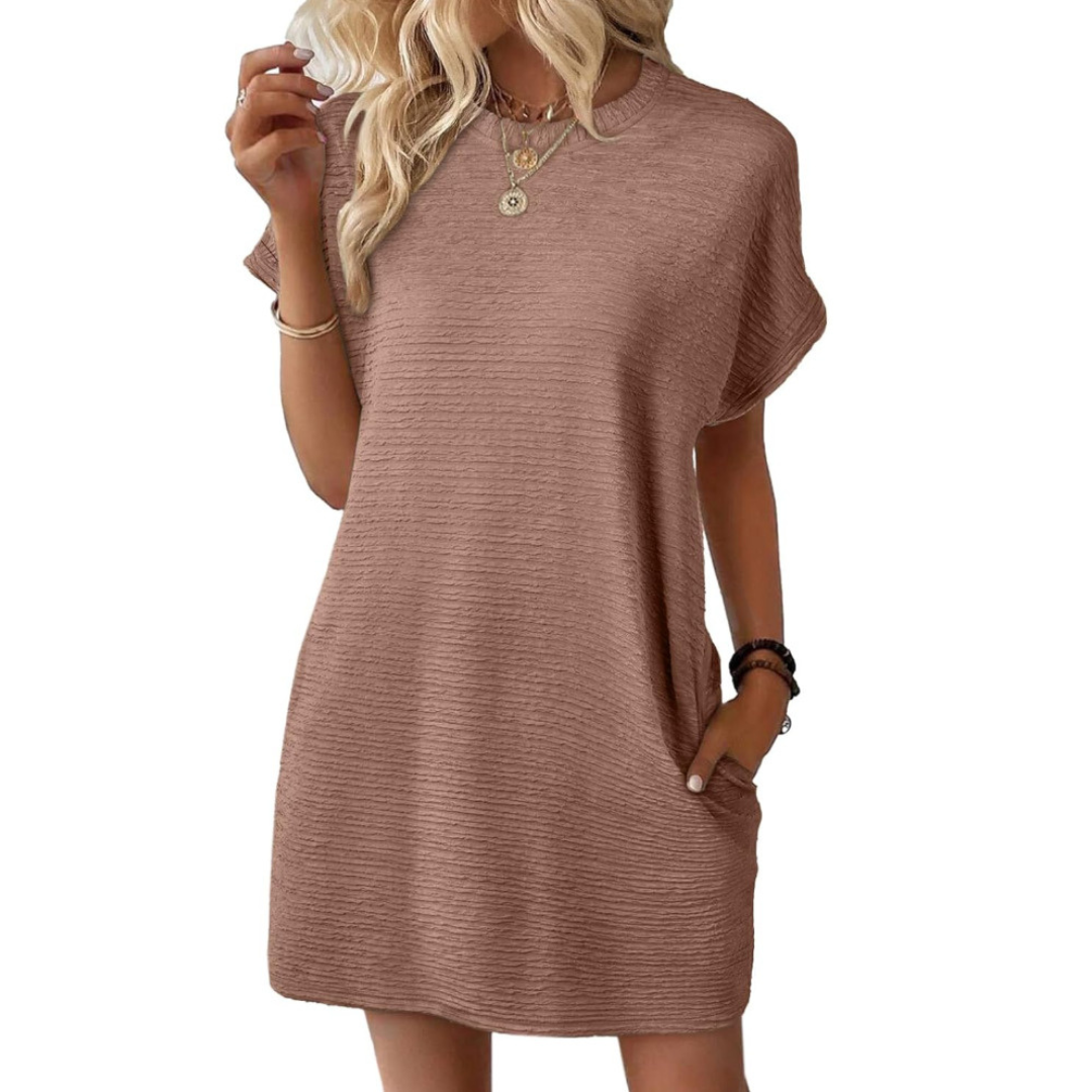 Liora | Casual Round Neck Dress