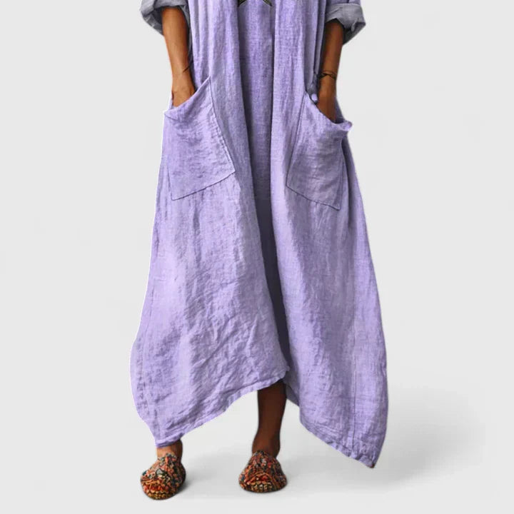 Women's Flowy Bohemian Printed Dress