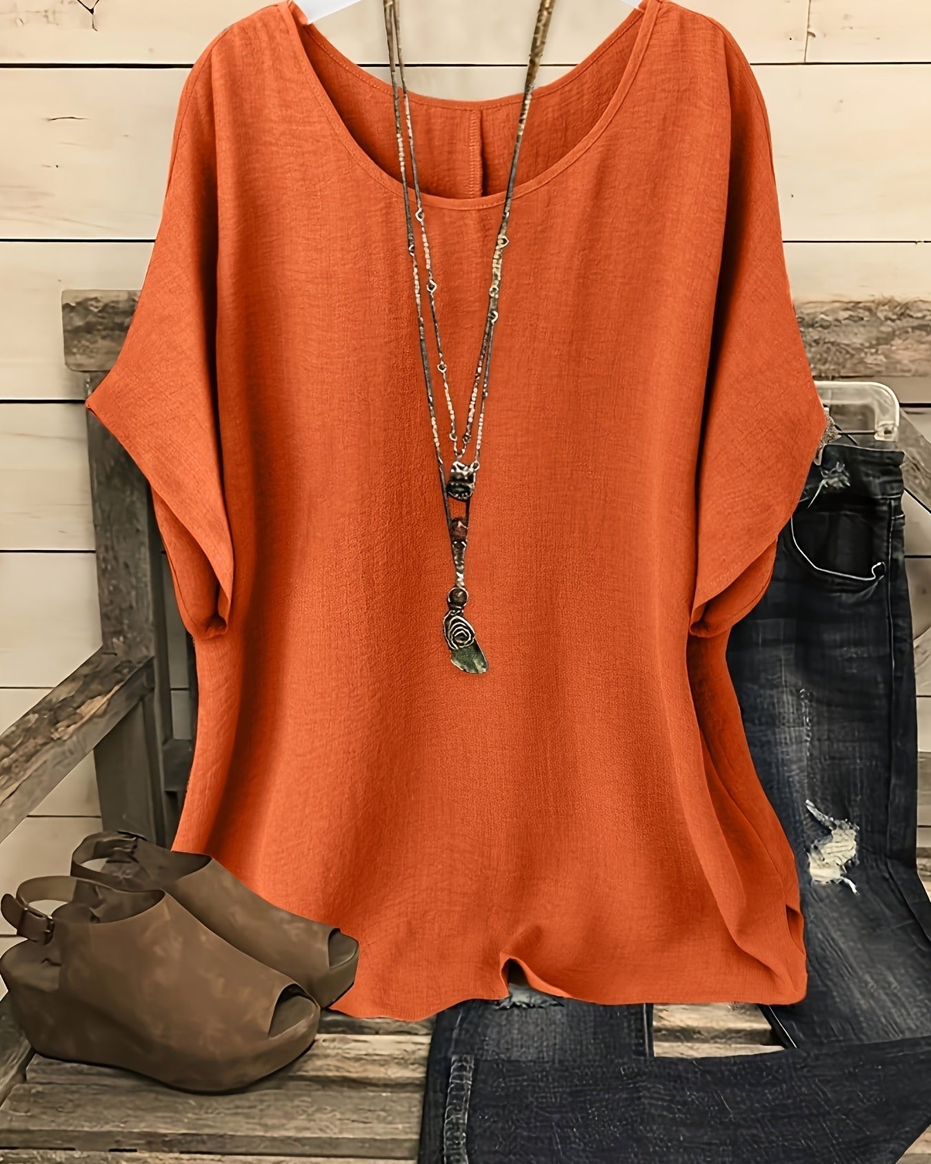 Clothing > Blouses : Sienna™ | Effortless Summer Top in van Paper Favor