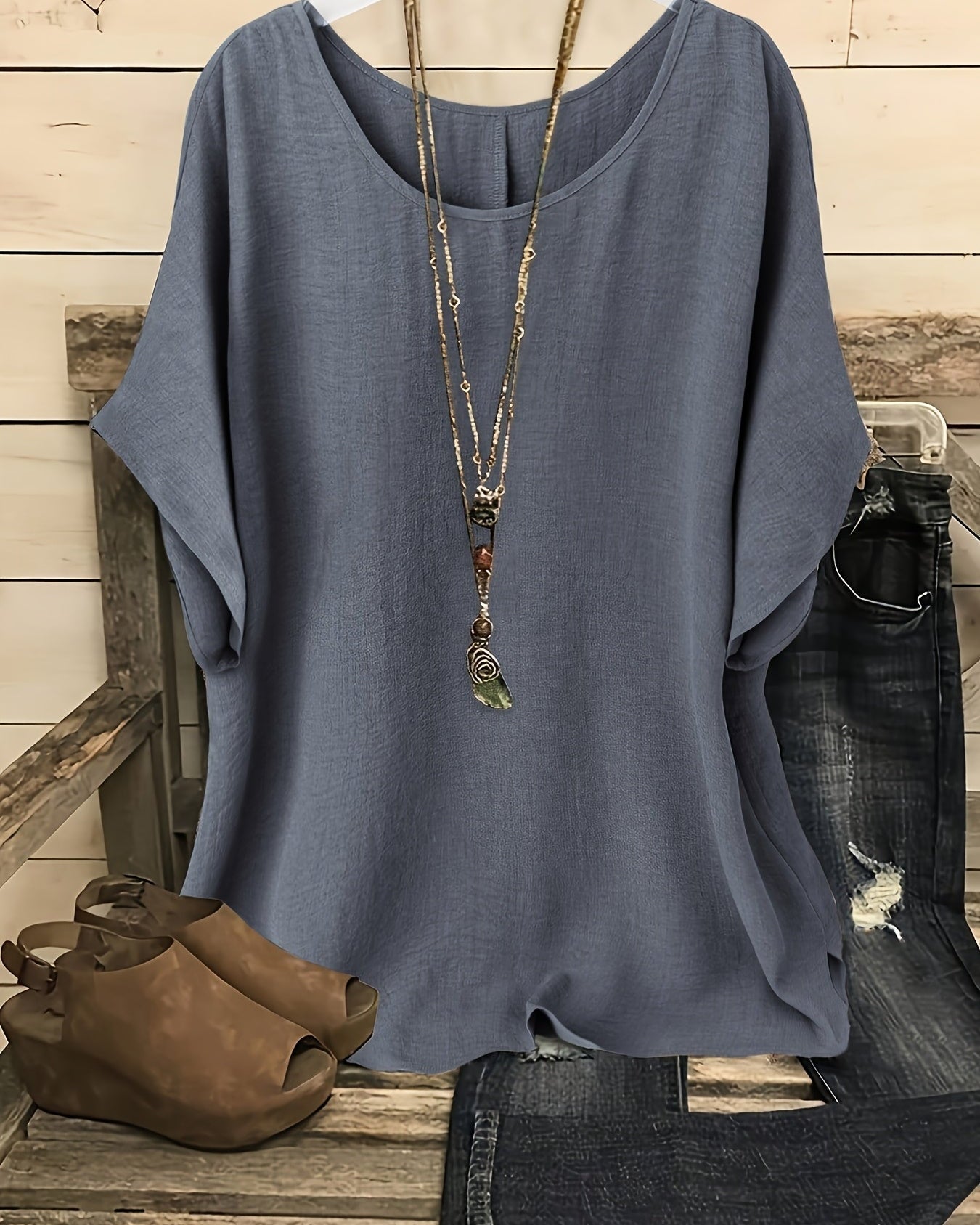 Clothing > Blouses : Sienna™ | Effortless Summer Top in van Paper Favor