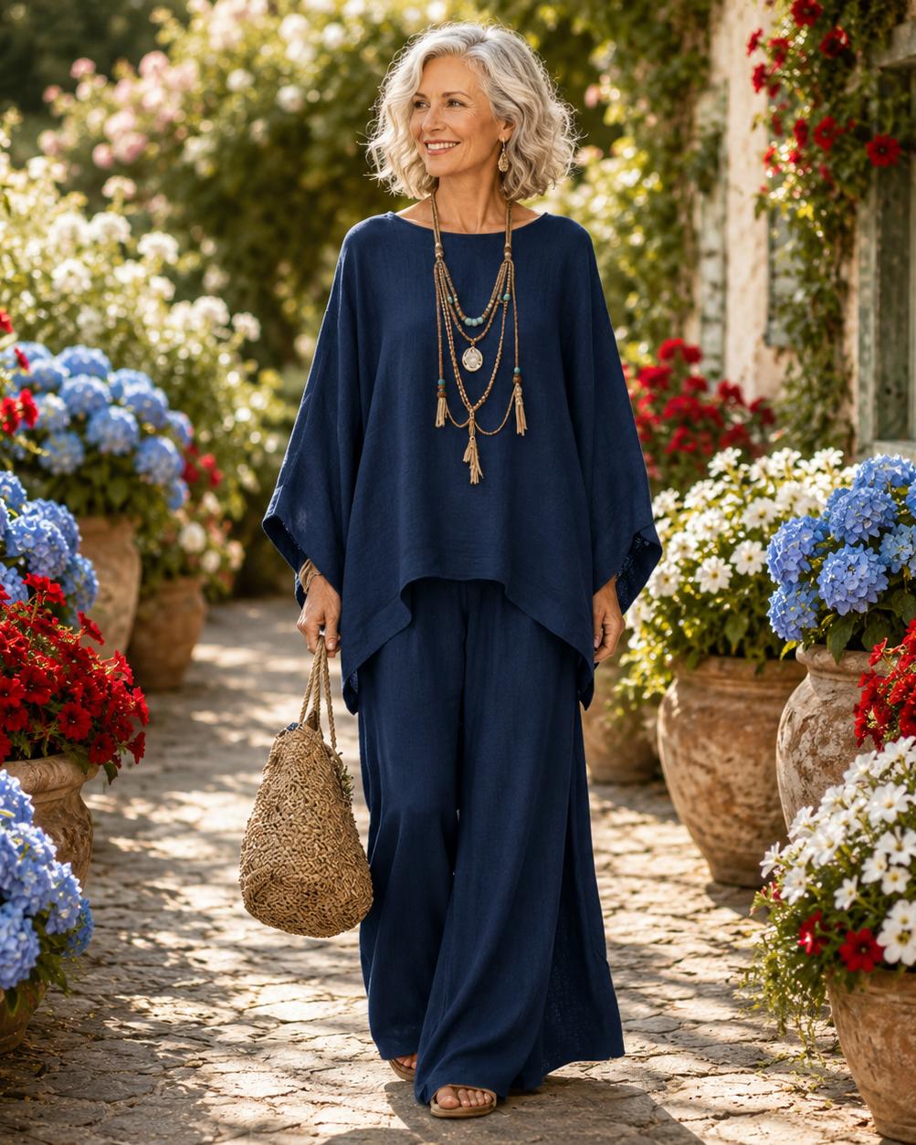 : Celeste - Elegant Two-Piece Set in Navy van Paper Favor
