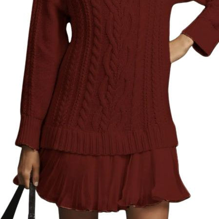 Nika - Modern short knitted dress