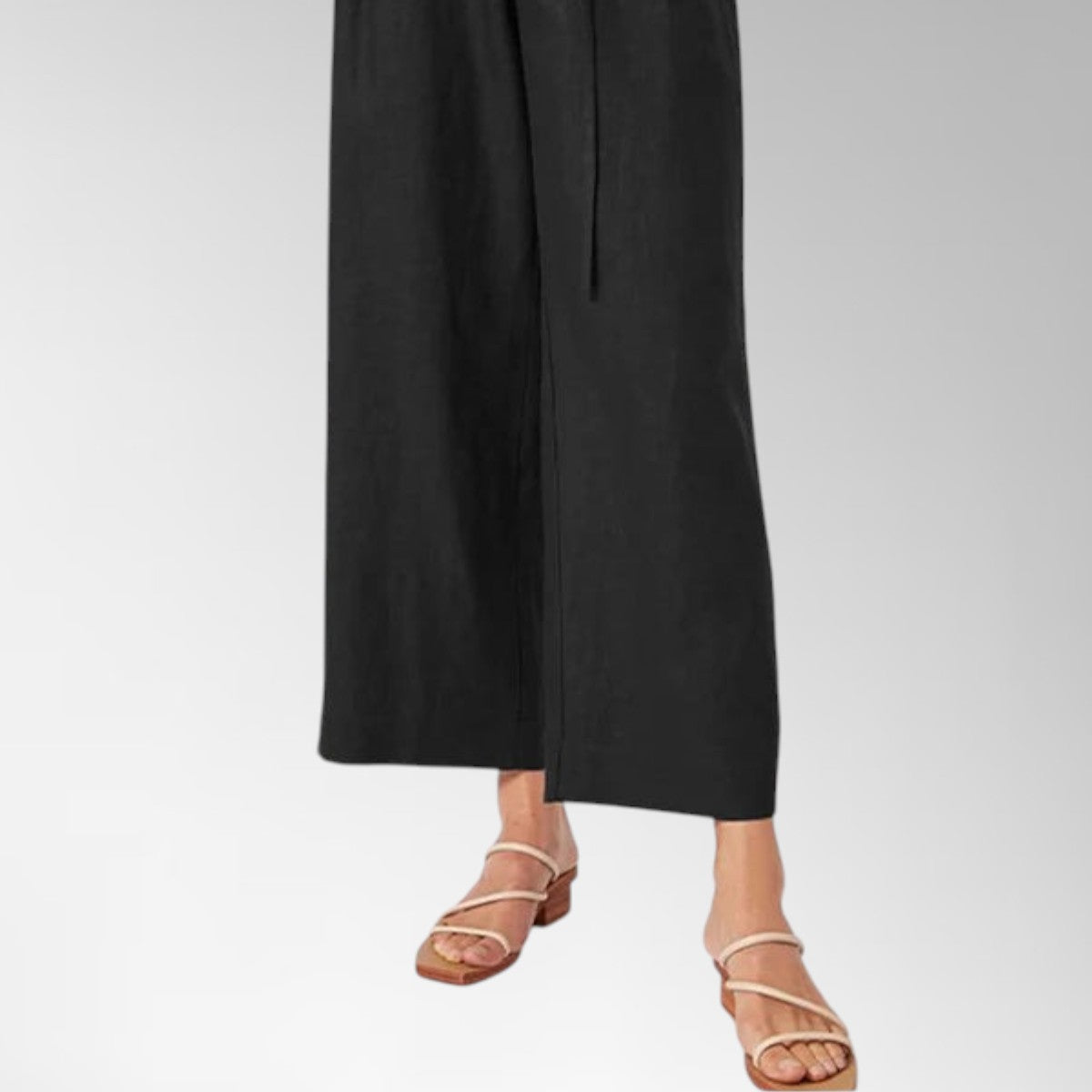 Women's Leg Trousers – Flowy, Breathable Fabric for Everyday Style