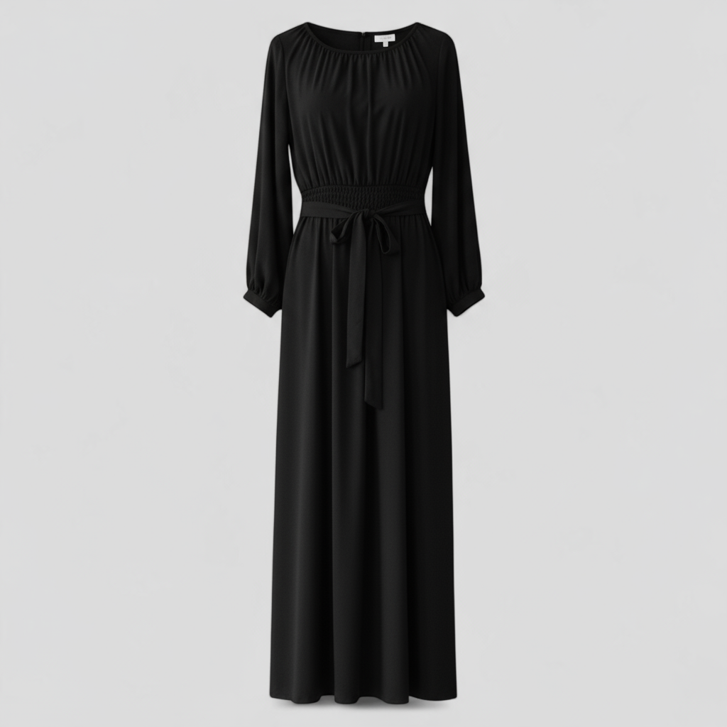Women's Elegant maxi dress with belt