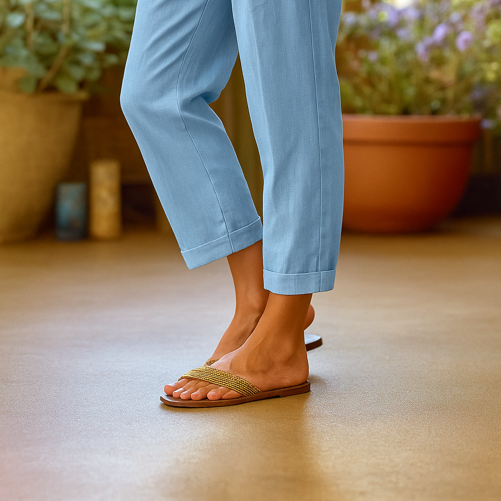 Women's Sandara Coastal Breeze Trousers - Lightweight, Airy Comfort